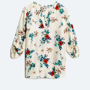 Daniel Rainn Maternity Split Neck Blouse XL